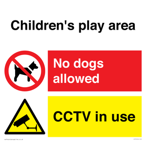 Children's play area. No dogs allowed, CCTV in use